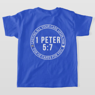 Camiseta 1 Peter 5:7 Dando Toda Tu Atención A Su Biblia