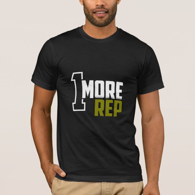 Camiseta 1 Rep Más - Gym T-Shirt (Anverso)