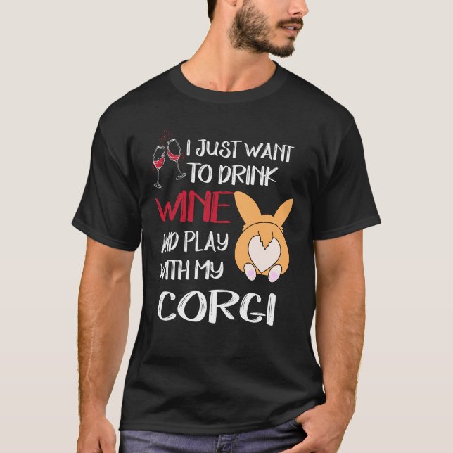 Camiseta 1 Solo quiero beber vino (Anverso)