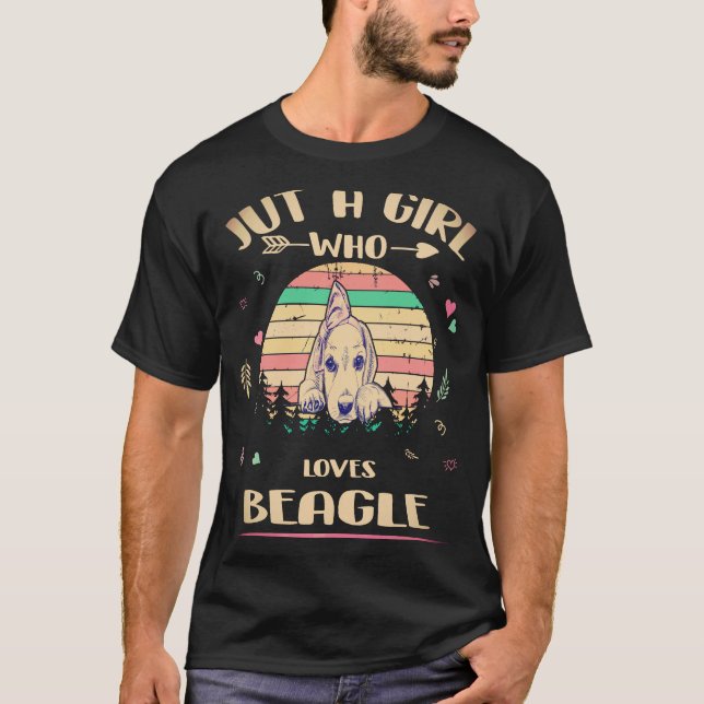 Camiseta 1 Solo Una Chica Que Ama Beagle (Anverso)