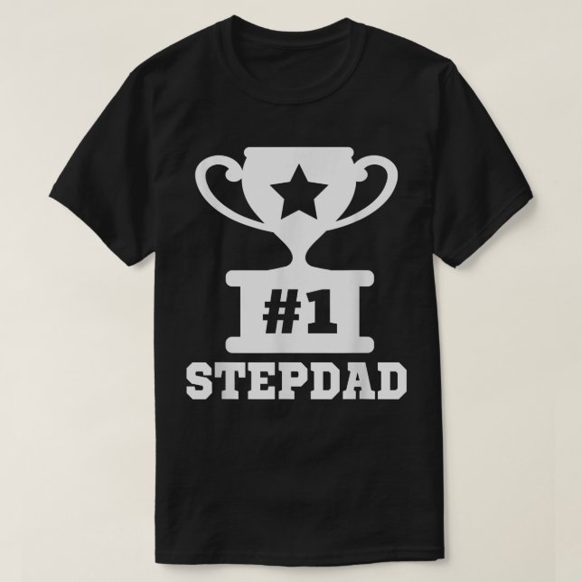 Camiseta 1 Stepdad Número Uno Stepdad Stepfather Funny Fath (Diseño del anverso)