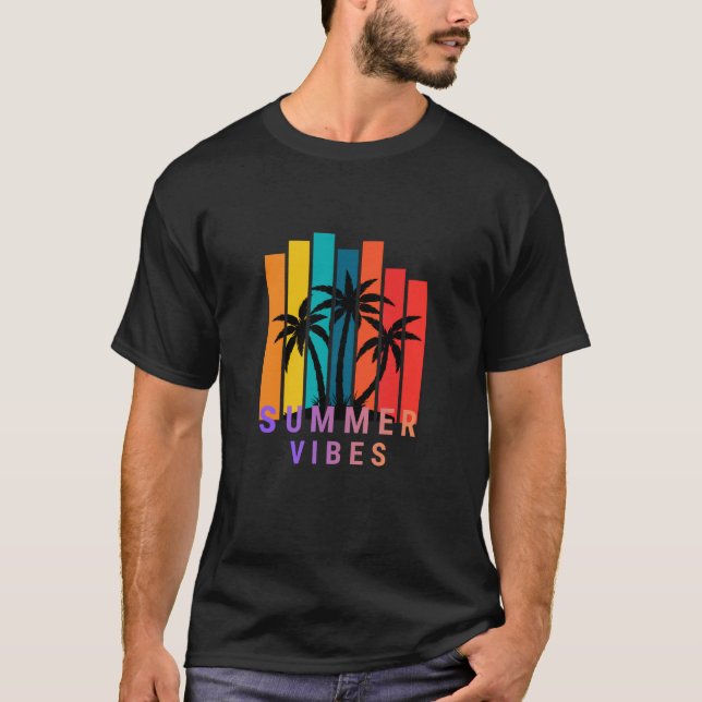 Camiseta 1️⃣ Summer Vibes – Feel the Heat 2️⃣ Summer Vibes  (Anverso)