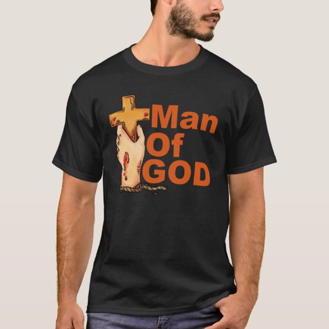 Camiseta 1 Timothy 611 16 Man Of God Bible Verse Christian  (Anverso)