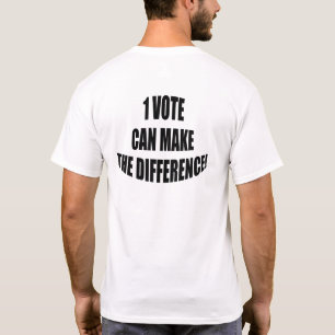 Camiseta 1 voto puede marcar la diferencia, Elecciones