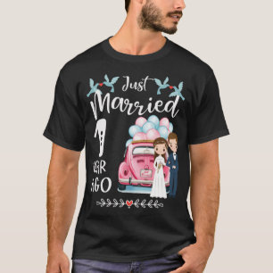 Camiseta 1er Aniversario - Recién Casados Hace 1 Año