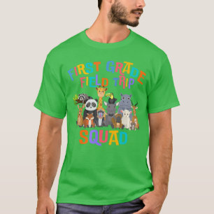 Camiseta 1er Cuadrilla de viaje del día de campo de primer 