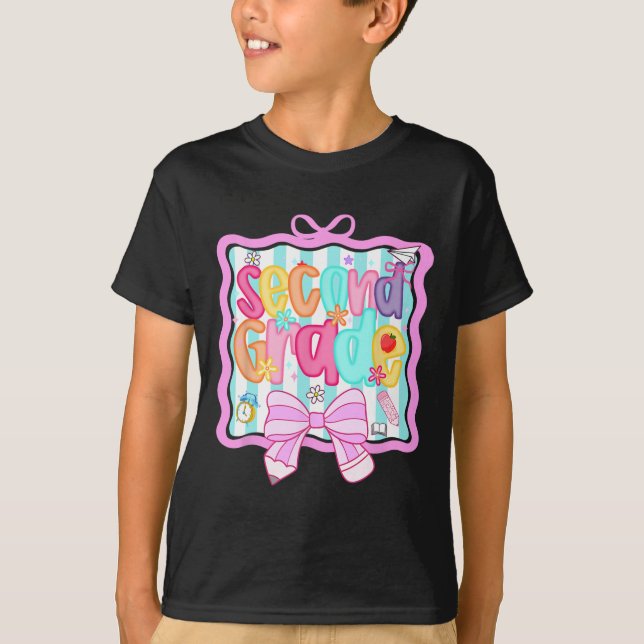 Camiseta 1er Día de 2do Grado Preppy  (Anverso)