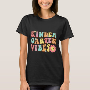 Camiseta 1er día de vibraciones de jardín de infantes de la