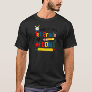 Camiseta 1er Grado Aquí Venimos Maestro Niños Lindos De Vue