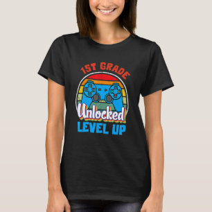 Camiseta 1er Juego Desbloqueado de Primer Grado Subir de Ni