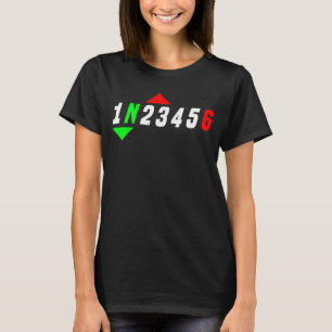 Camiseta 1N23456 1 Hacia abajo 6 Hacia arriba Patrón de cam