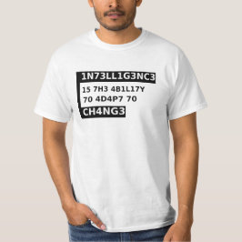 Camiseta 1n73ll1g3nc3 15- inteligencia es -cita fría