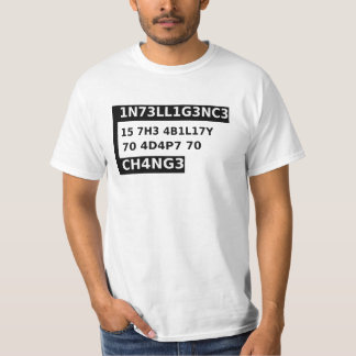 Camiseta 1n73ll1g3nc3 15- inteligencia es -cita fría