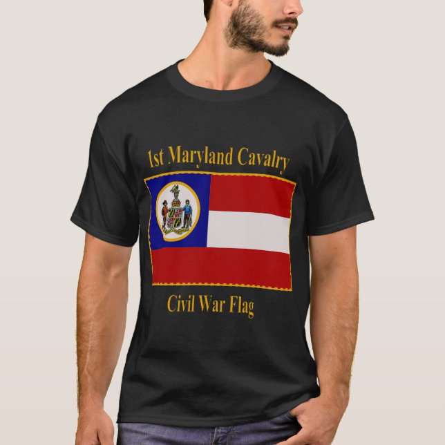 Camiseta 1r Bandera de la guerra civil de la caballería de (Anverso)