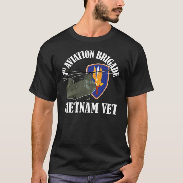 Camiseta 1r BDE de los AVN - Vietnam CH-47 (Anverso)