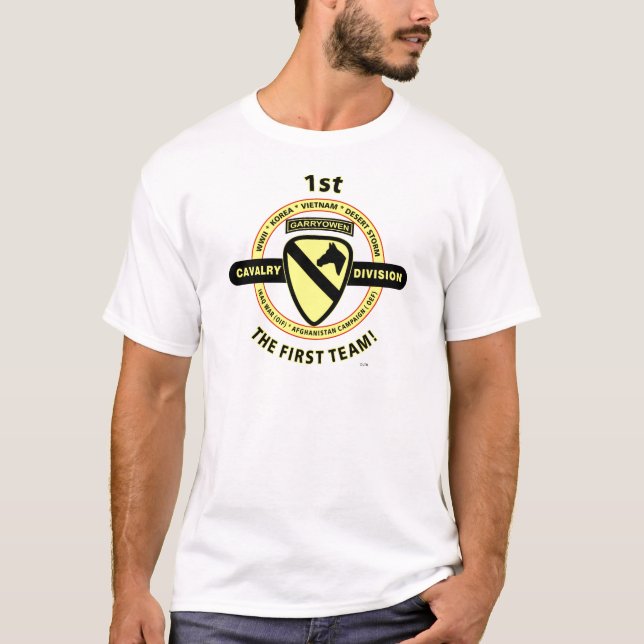 Camiseta 1r DIVISIÓN de la CABALLERÍA "El PRIMER EQUIPO " (Anverso)