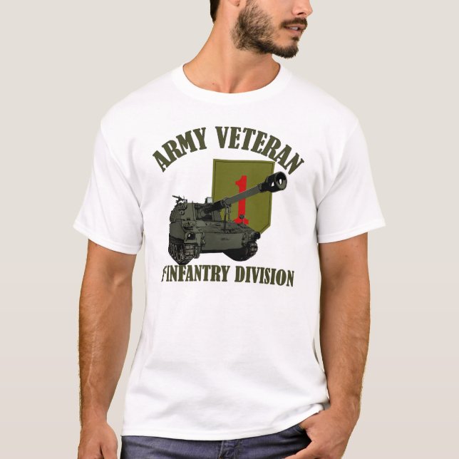 Camiseta 1r Veterano de la identificación - obús M109 (Anverso)