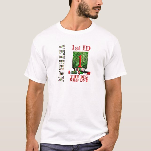 Camiseta 1r Veterano de tormenta de desierto de la división (Anverso)