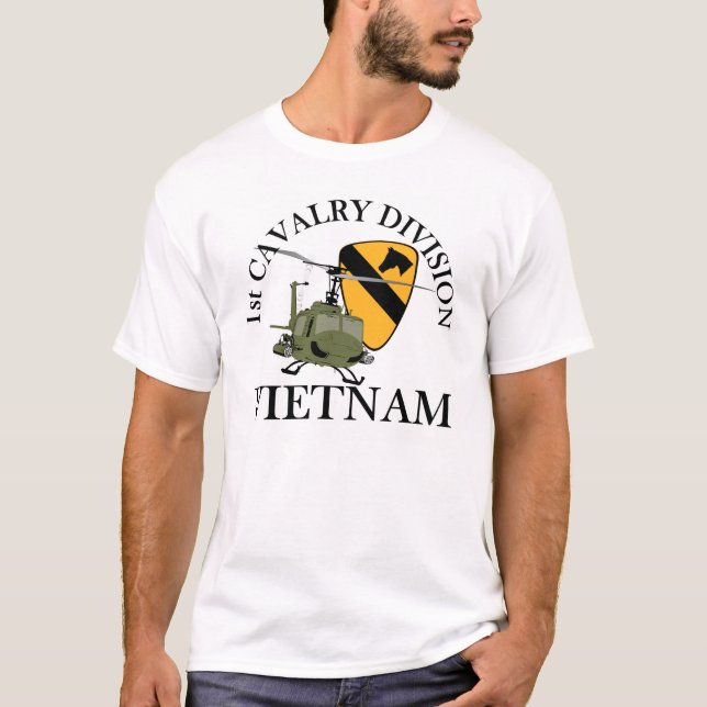 Camiseta 1r Veterinario de Cav Vietnam (Anverso)