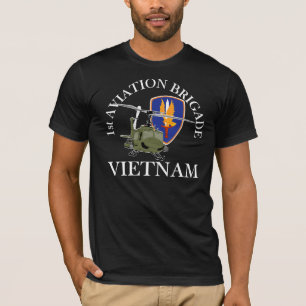 Camiseta 1r Veterinario Huey de Vietnam de los BDE de los