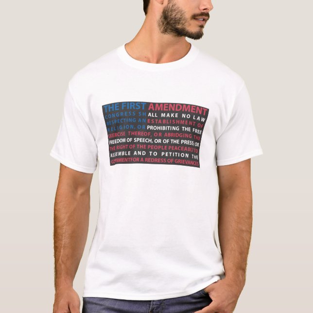 Camiseta 1ra enmienda (Anverso)