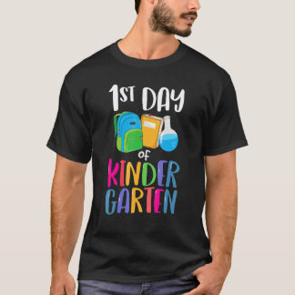 Camiseta 1st Day Of Kindergarten Back To School First Kids
