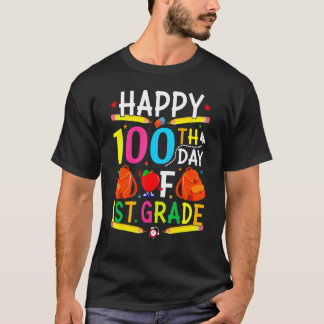 Camiseta 1st Grade 100th Day of School Shirt 100 Days of Sc