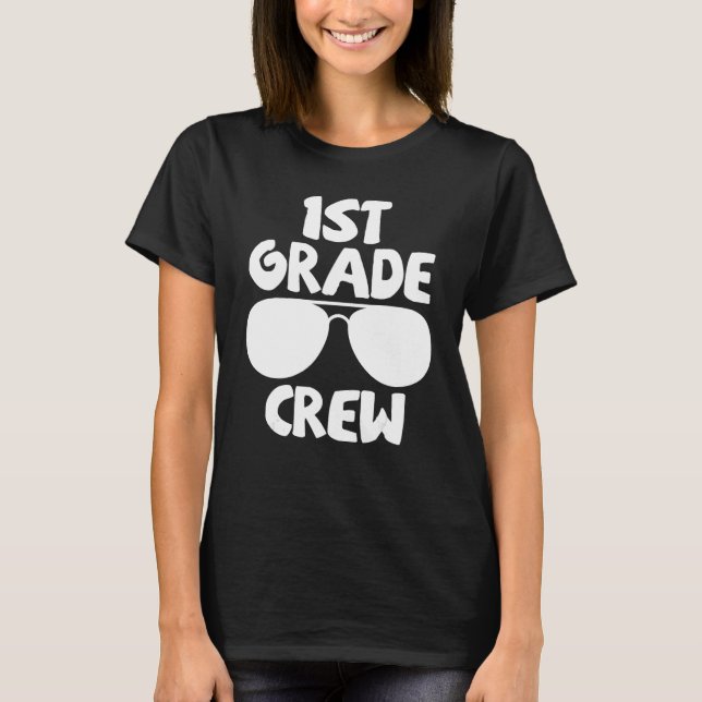 Camiseta 1st Grade Crew First Day of School Back to School (Anverso)
