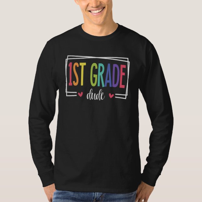 Camiseta 1st Grade Dude First Day of School Welcome Back to (Anverso)