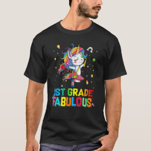 Camiseta 1st Grade Fabulous Ballet Unicorn Back To School