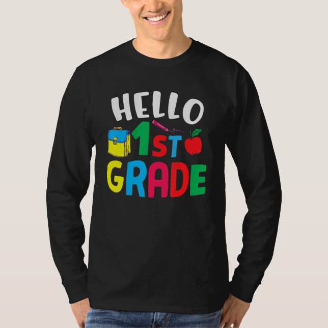 Camiseta 1st Grade  Hello First Grade (Anverso)