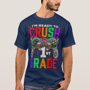 Camiseta 1st Grade Level Unlocked Game On 1st Grade Back To