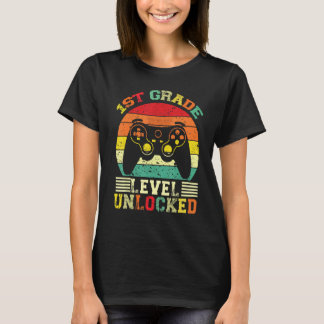Camiseta 1st Grade Level Unlocked Video Gamer Back to Schoo