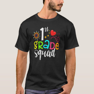 Camiseta 1st Grade Squad Team  Back To School Girls Boys Te