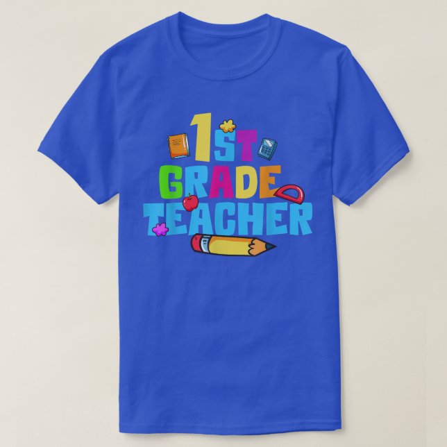Camiseta 1st Grade Teacher Graphic Back to School First Gra (Diseño del anverso)