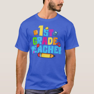 Camiseta 1st Grade Teacher Graphic Back to School First Gra