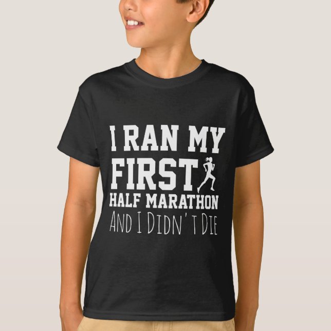 Camiseta 1st Half Marathon Runner Funny Running First  (Anverso)