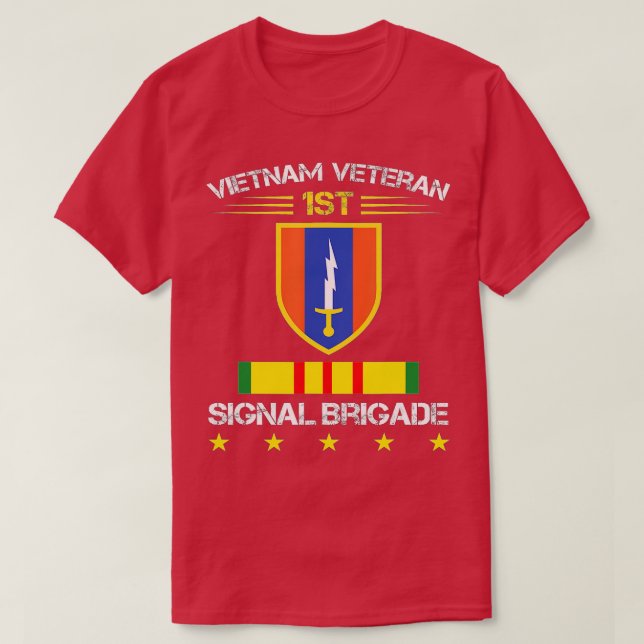 Camiseta 1st Signal Brigade Vietnam Veteran Png  (Diseño del anverso)