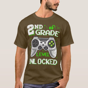 Camiseta 2º Grado Desbloqueado De Nuevo Al Videojuego Escol