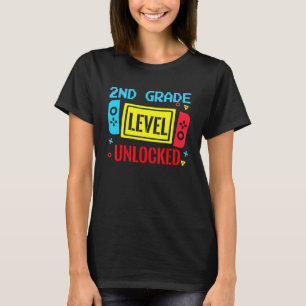Camiseta 2º Grado Grado Desbloqueado Video Gamer De Vuelta