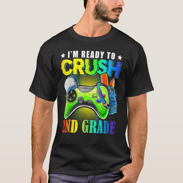 Camiseta 2º Grado Juego Desbloqueado De 2º Grado De Vuelta  (Anverso)