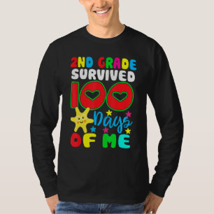 Camiseta 2º Grado Sobrevivió 100 Días De Mí Feliz 100º Día