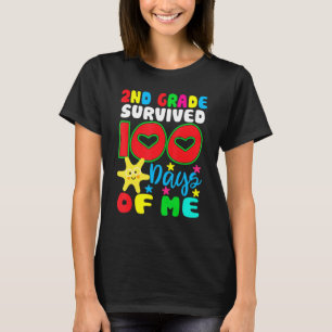 Camiseta 2º Grado Sobrevivió 100 Días De Mí Feliz 100º Día