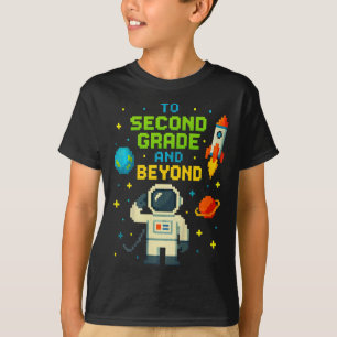 Camiseta 2º Grado Y Más Allá Del Astronauta Espacio Niños J