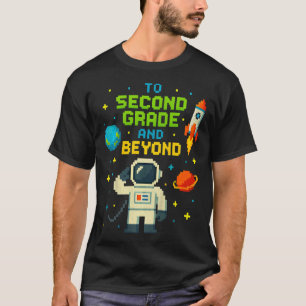 Camiseta 2º Grado Y Más Allá Del Astronauta Espacio Niños J