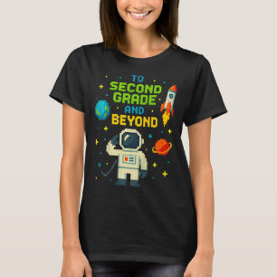 Camiseta 2º Grado Y Más Allá Del Astronauta Espacio Niños J