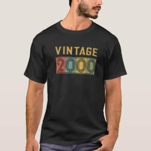 Camiseta 2000 20th Birthday Gift Vintage Retro de 20 años