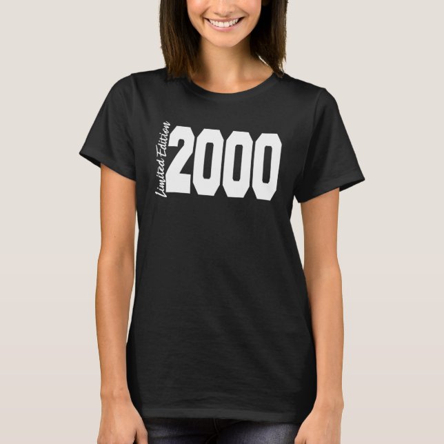 Camiseta 2000 22º cumpleaños de mujeres (Anverso)