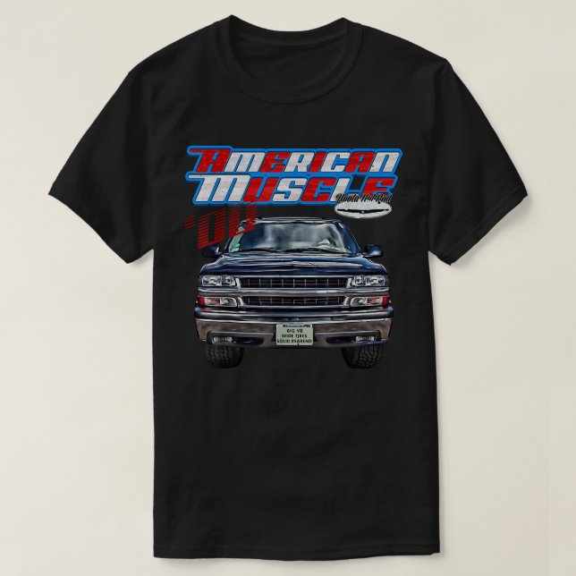 Camiseta 2000,Tahoe,Squarebody Truck,Yukon,Suburban,Silvera (Diseño del anverso)