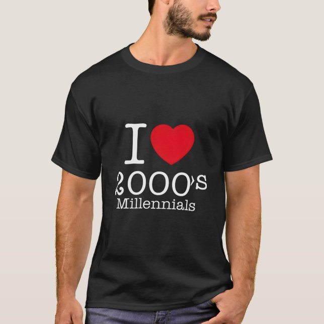 Camiseta 2000'S Millennials Generation Are Here Illustratio (Anverso)